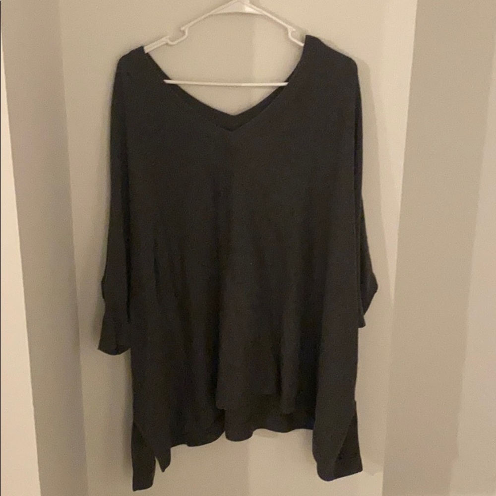 Grey V Sweater